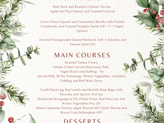 Christmas Menu 2025