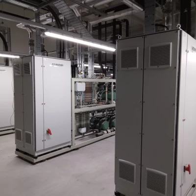 Equipment room for cooling.