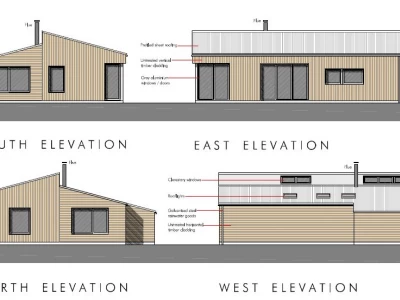 Image Captioned: New build holiday let in countryside location