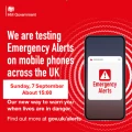 Thumbnail image for Emergency Alerts - National test on Sunday, 7th September 2025