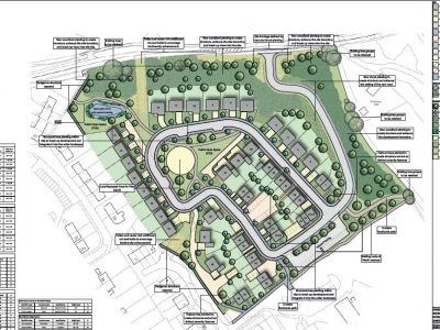 Image Captioned: Outline planning permission for 50 dwellings in Wiltshire