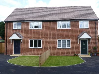 Image Captioned: Infill development in Wiltshire village