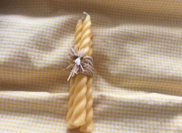 Photo of Three Long Twisted Candles