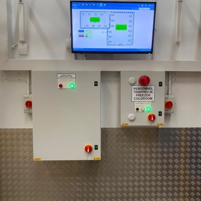 Photo of the alarm panel.