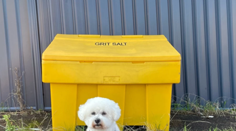 Making sure salt boxes are ready for winter