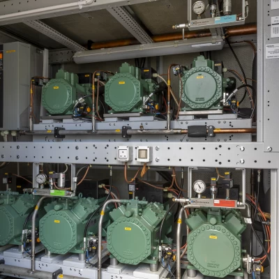 green compressors in a CO2 refrigeration system