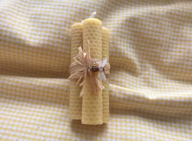 Photo of Three Rolled Honeycomb Candles
