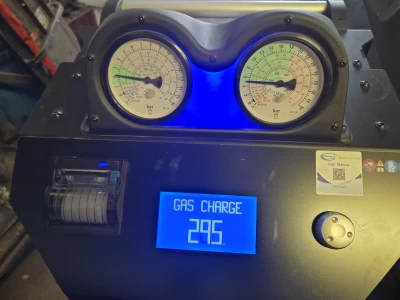 Image Captioned: Gas charge stage of regas and checkup,