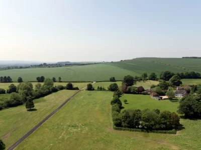Image Captioned: Tichborne Farm Cottages are located near Etchilhampton hill at the very centre of Wiltshire.