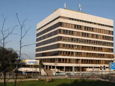 Image Captioned: Conversion of office block in Plymouth to flats