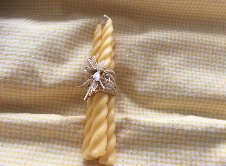 Photo of Three Long Twisted Candles