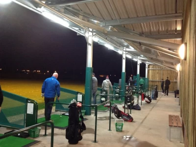 Image Captioned: Golf drving range facility in Wiltshire