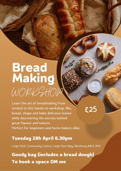 Photo of Bread Making Workshop Tuesday 28th April 2026