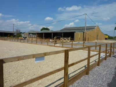 Image Captioned: Conversion of dairy farm to equestrian centre
