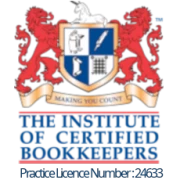 Logo for The Institute of Certified Bookkeepers - Practice Licence Number 24633