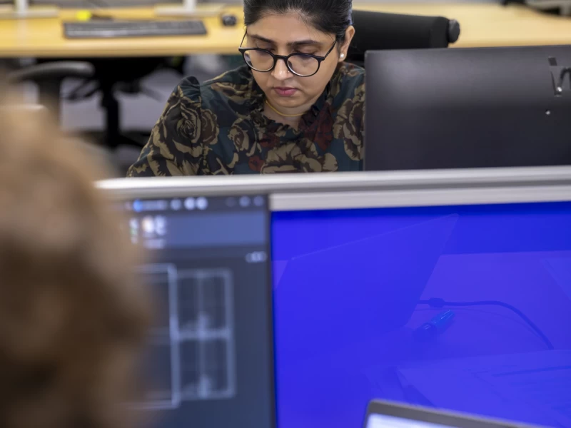 Parvathy at work at ODA