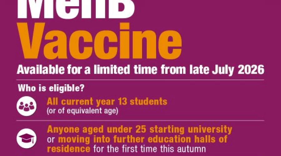MenB Vaccine offer to thousands of young people