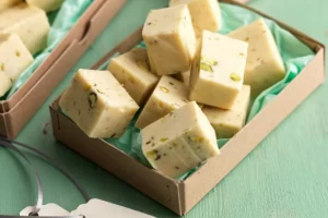 Cover image for Irish cream and pistachio fudge