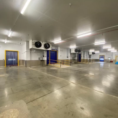 Photo of chiller coldstore evaporators & access doors.